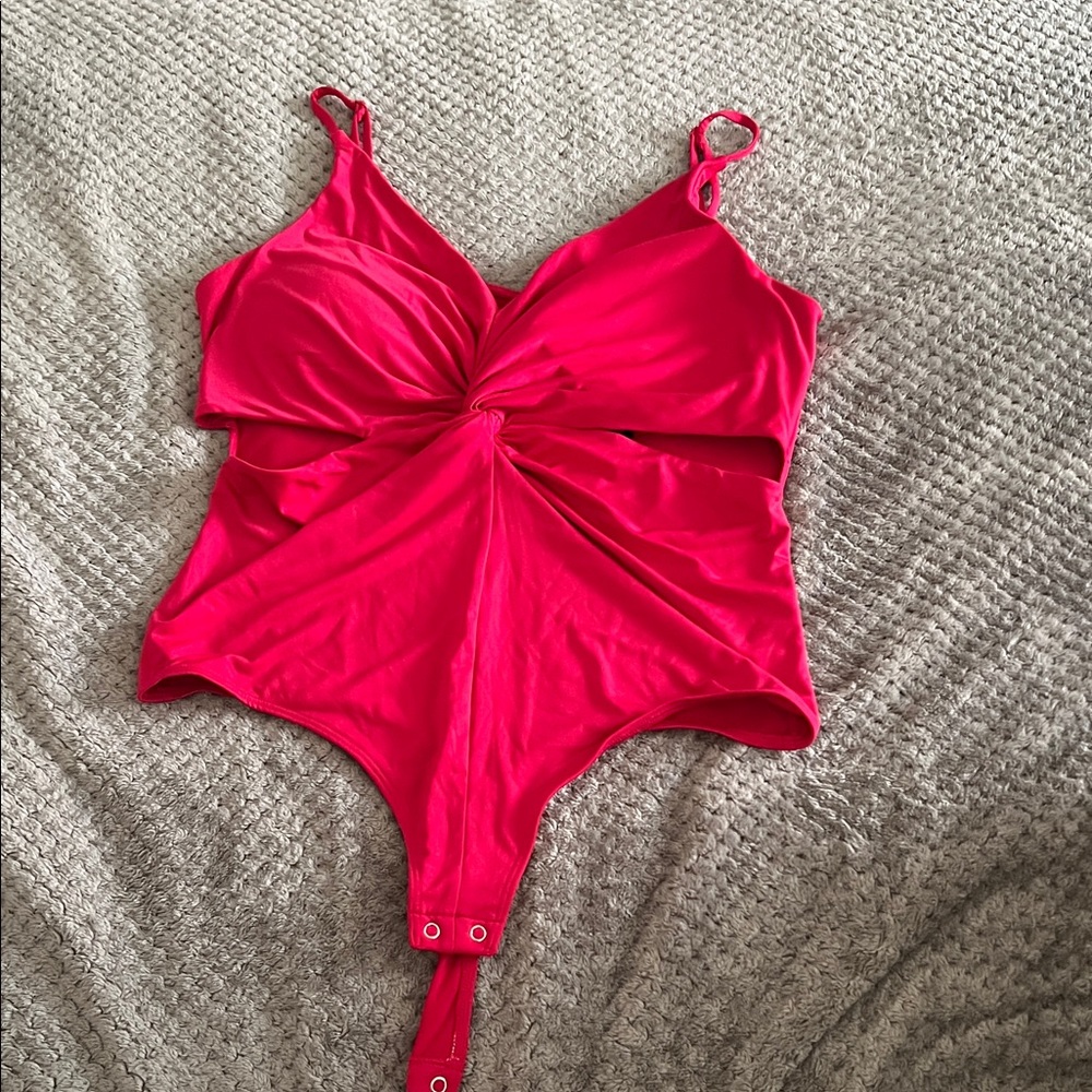 Express Vibrant Pink Bodysuit